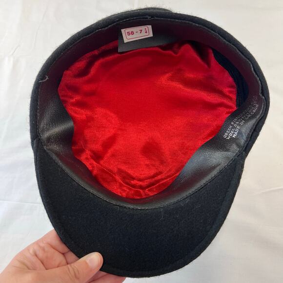 Greek Fisherman Authentic Cap Black Hat Made In Greece 58 size 7 1/4 - Picture 5 of 7